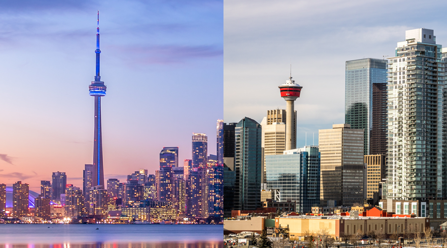 از میان شهرهای کلگری و تورنتو کدام برای زندگی بهتر است؟