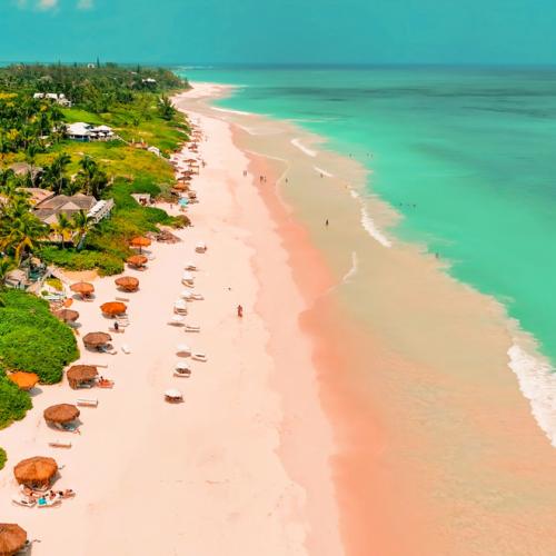 ساحل منحصر به فرد شن های صورتی در جزیره هاربر، باهاما ساحل منحصر به فرد شن های صورتی در جزیره هاربر، باهاما