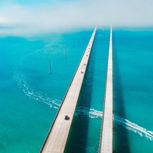 پل نمادین هفت مایلی در فلوریدا کیز