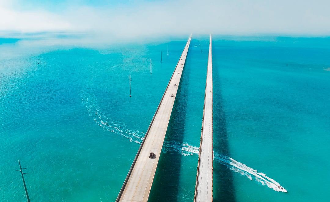 پل نمادین هفت مایلی در فلوریدا کیز